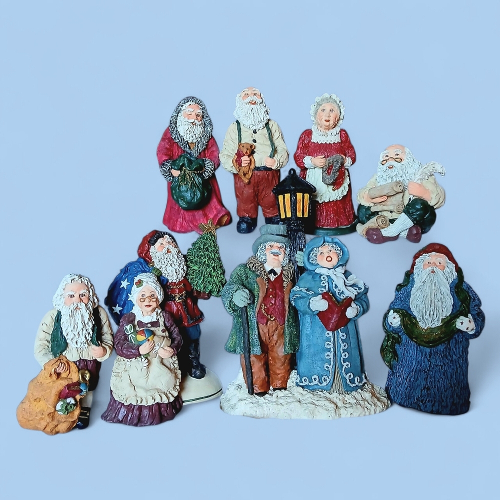 June McKenna Lot Santa & Mrs. Claus, Carolers Figurines & Ornaments Limited Ed.